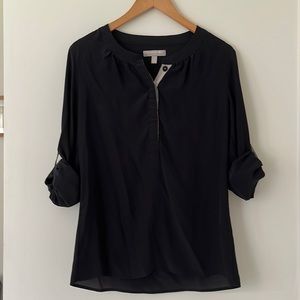 Banana Republic silk black top